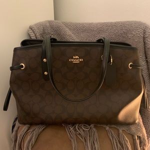 COACH 🤎🖤 DRAWSTRING CARRYALL
